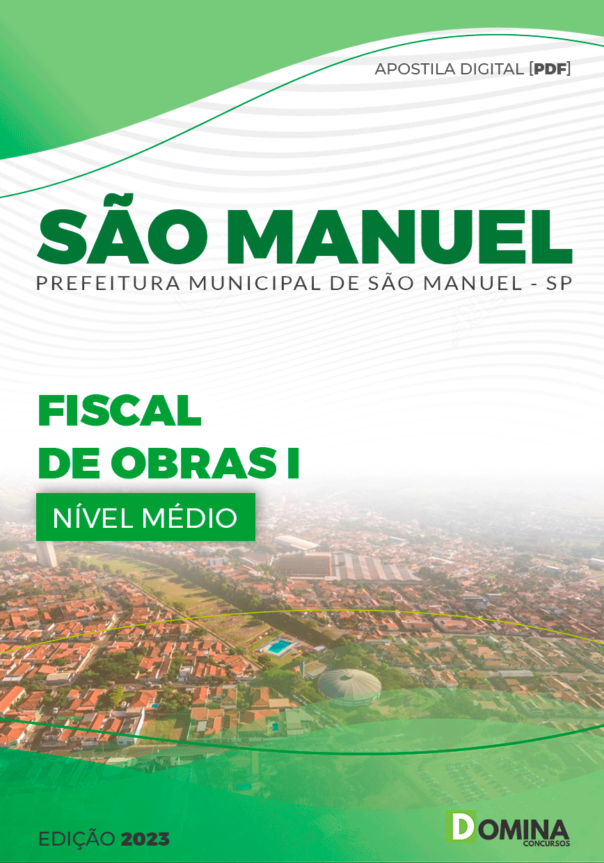 Apostila Pref São Manuel SP 2023 Fiscal Obras I