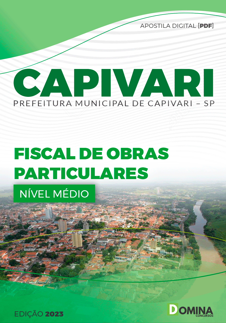 Apostila Concurso Pref Capivari SP 2023 Fiscal Obras Particulares