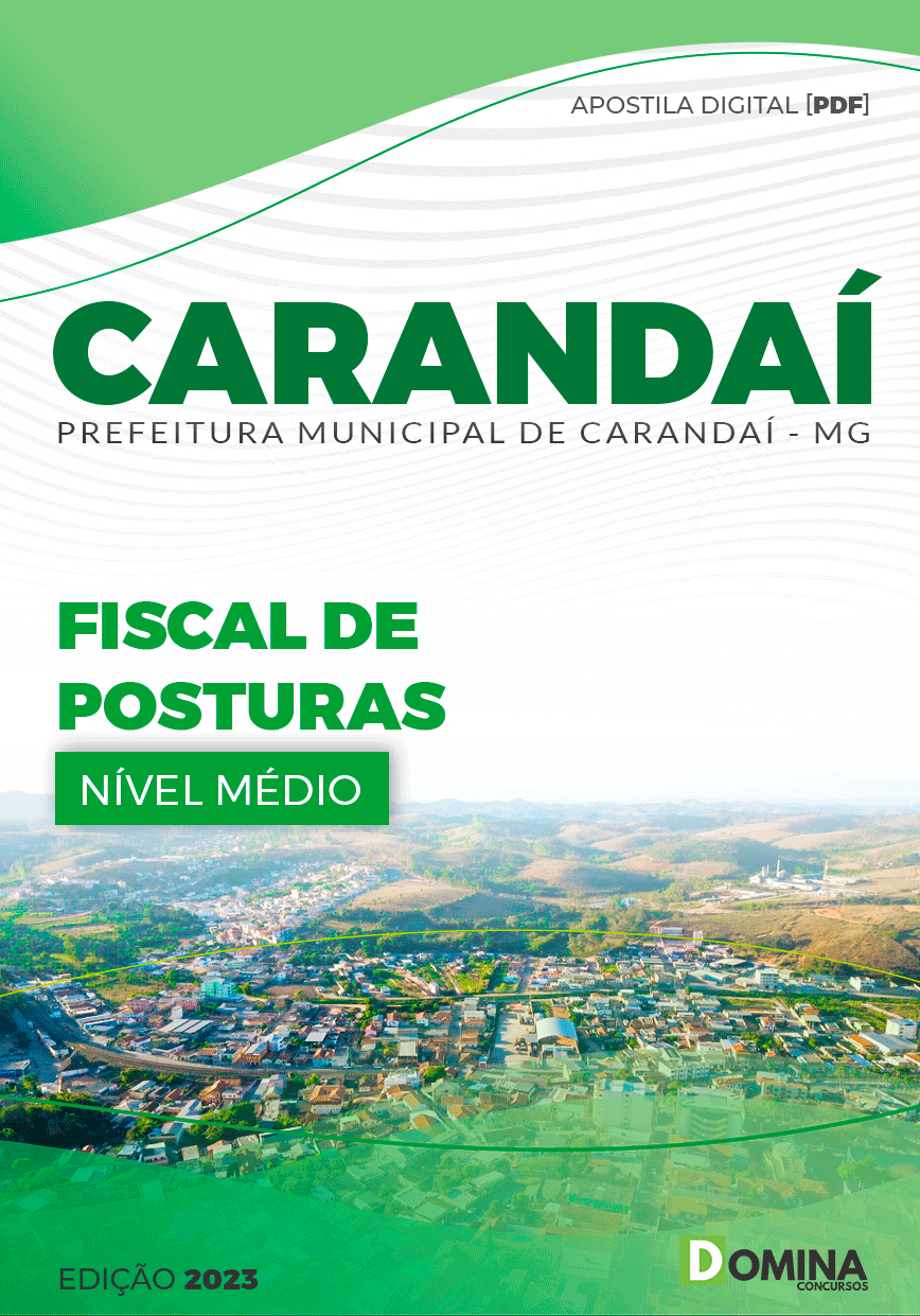 Apostila Concurso Pref Carandaí MG 2023 Fiscal Postura
