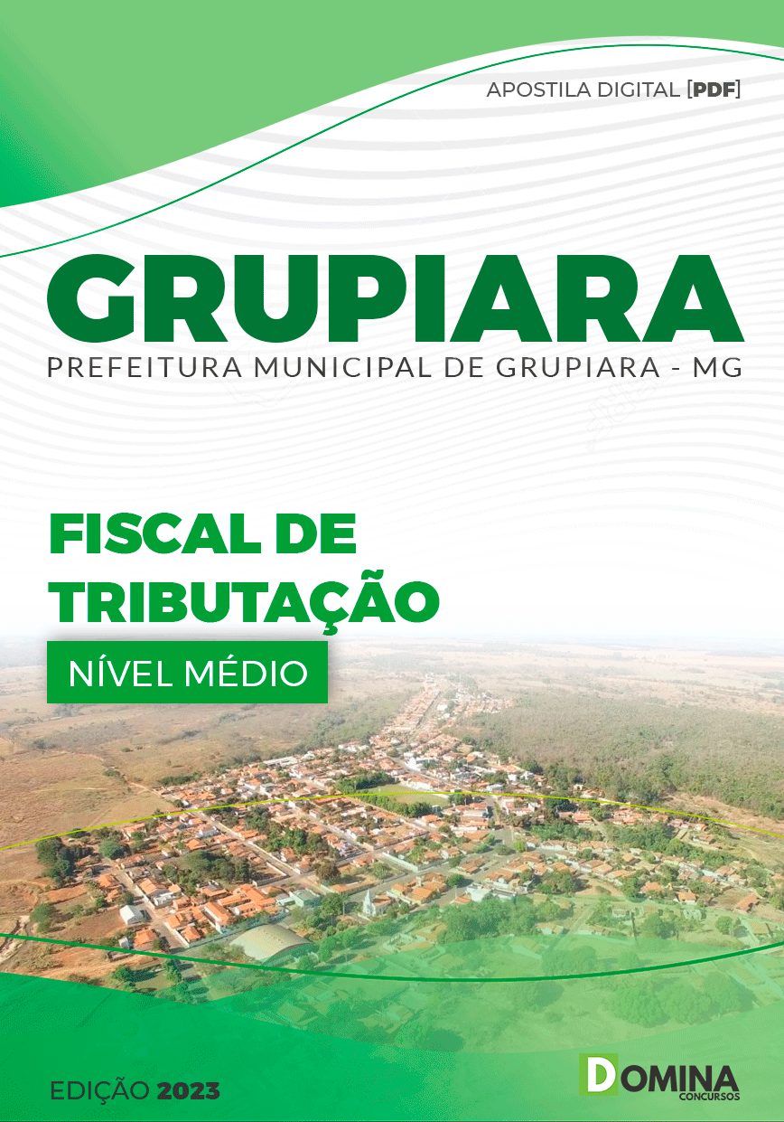 Apostila Concurso Pref Grupiara MG 2023 Fiscal Tributação