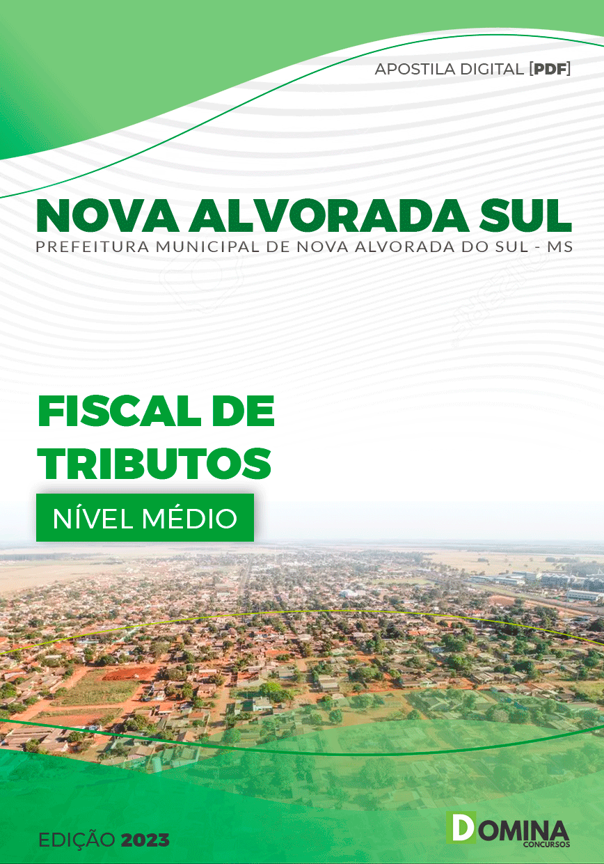 Apostila Pref Nova Alvorada Sul MS 2023 Fiscal Tributos