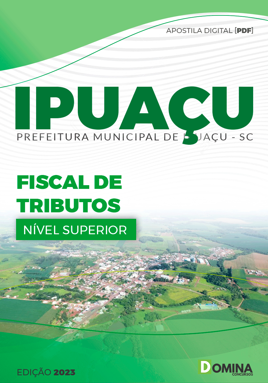 Apostila Concurso Pref Ipuaçu SC 2023 Fiscal Tributos