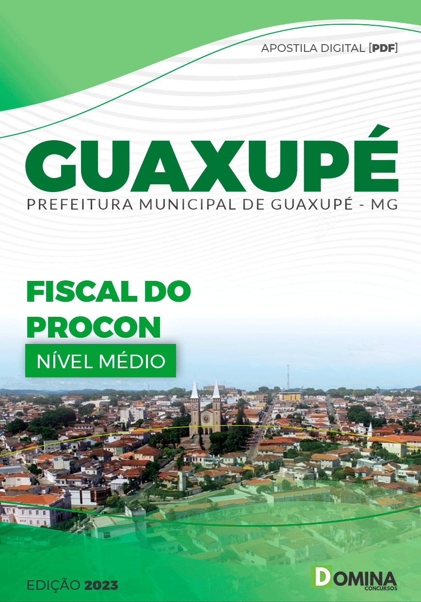 Apostila Pref Guaxupé MG 2023 Fiscal Procon