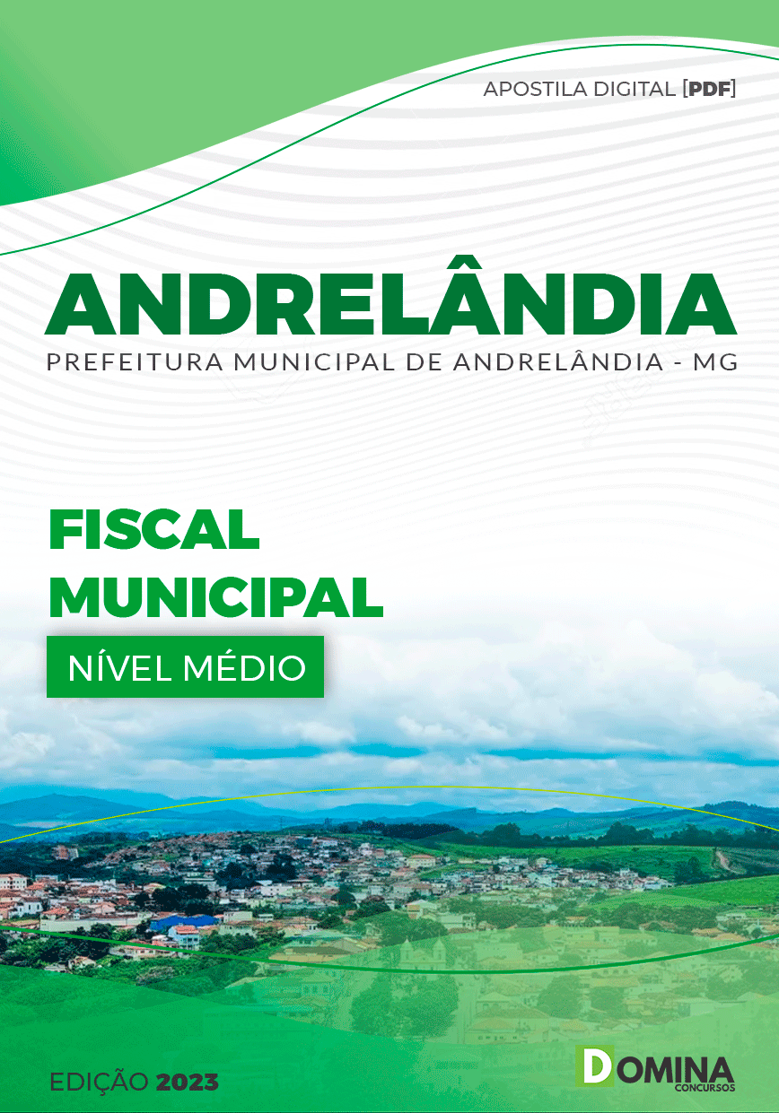 Apostila Digital Pref Andrelândia MG 2023 Fiscal Municipal