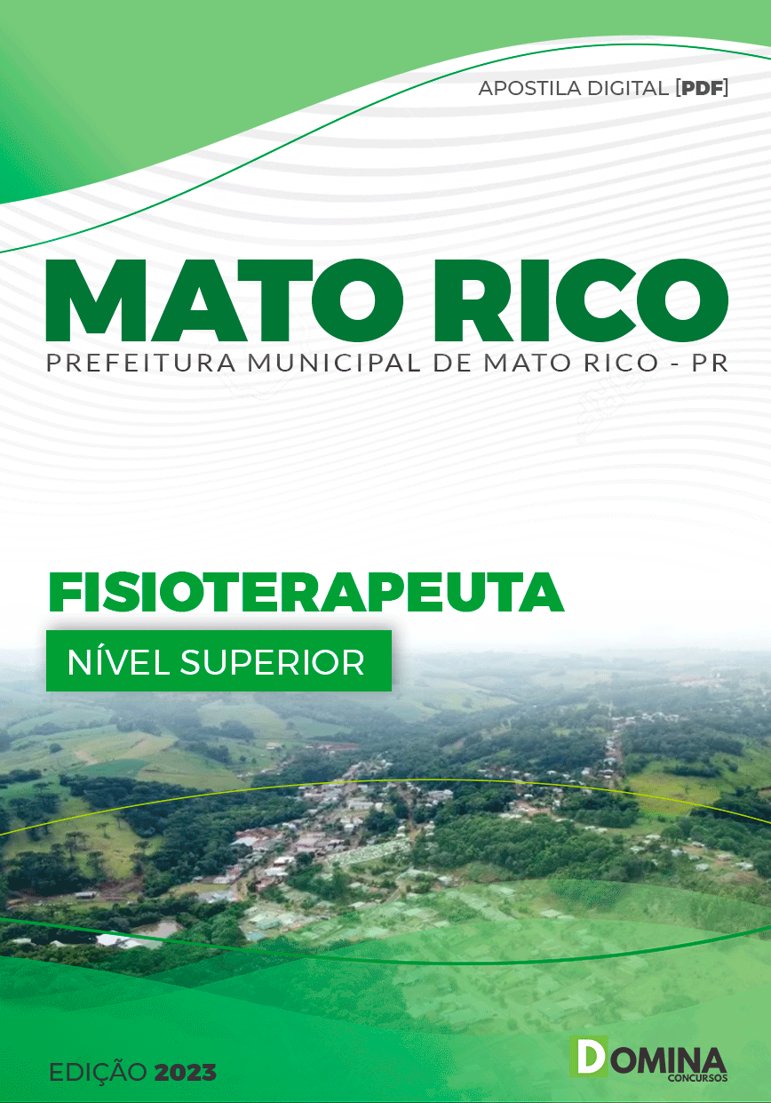 Apostila Concurso Pref Mato Rico PR 2023 Fisioterapeuta