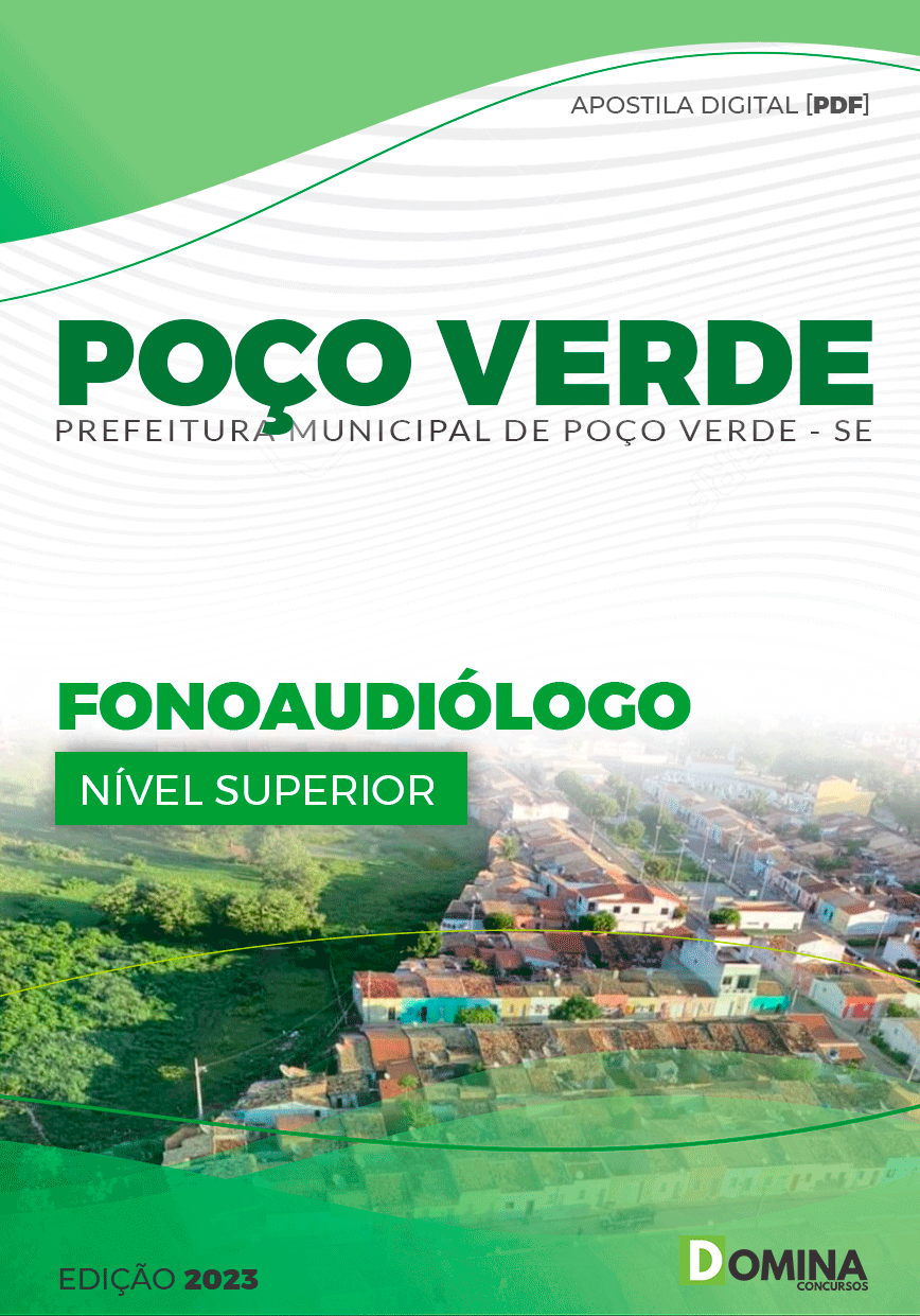 Apostila Concurso Pref Poço Verde SE 2023 Fonoaudiólogo