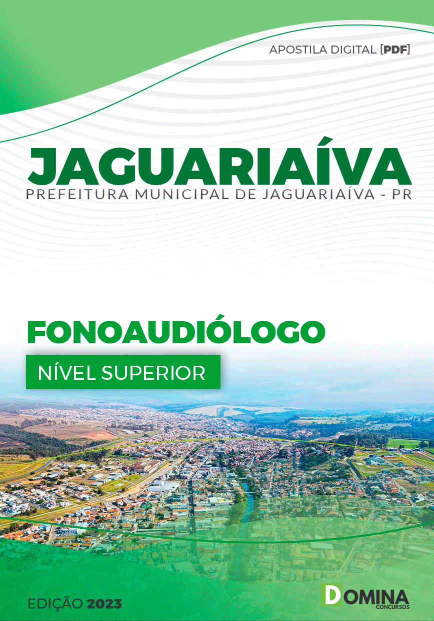 Apostila Concurso Pref Jaguariaíva PR 2023 Fonoaudiólogo