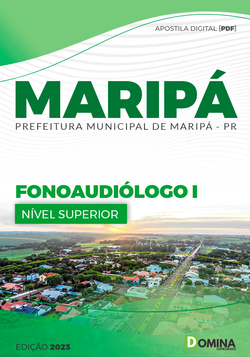 Apostila Concurso Pref Maripá PR 2023 Fonoaudiólogo I