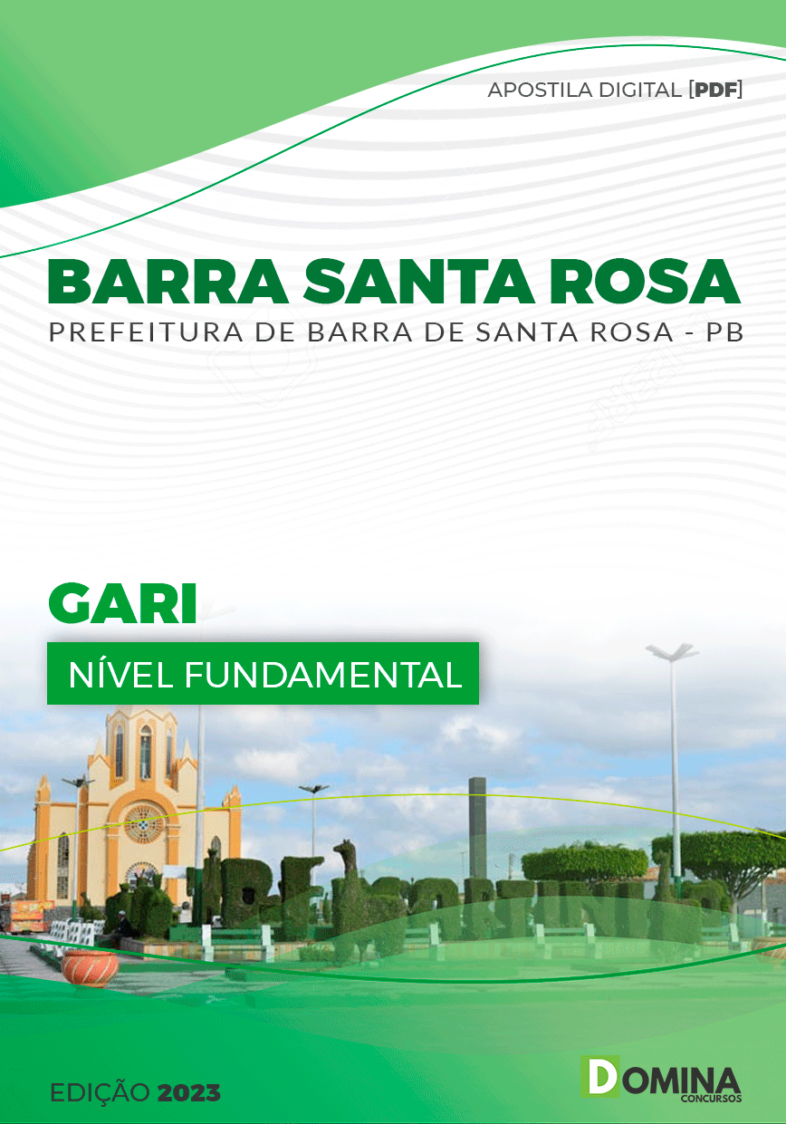 Apostila Digital Pref Barra Santa Rosa PB 2023 Gari