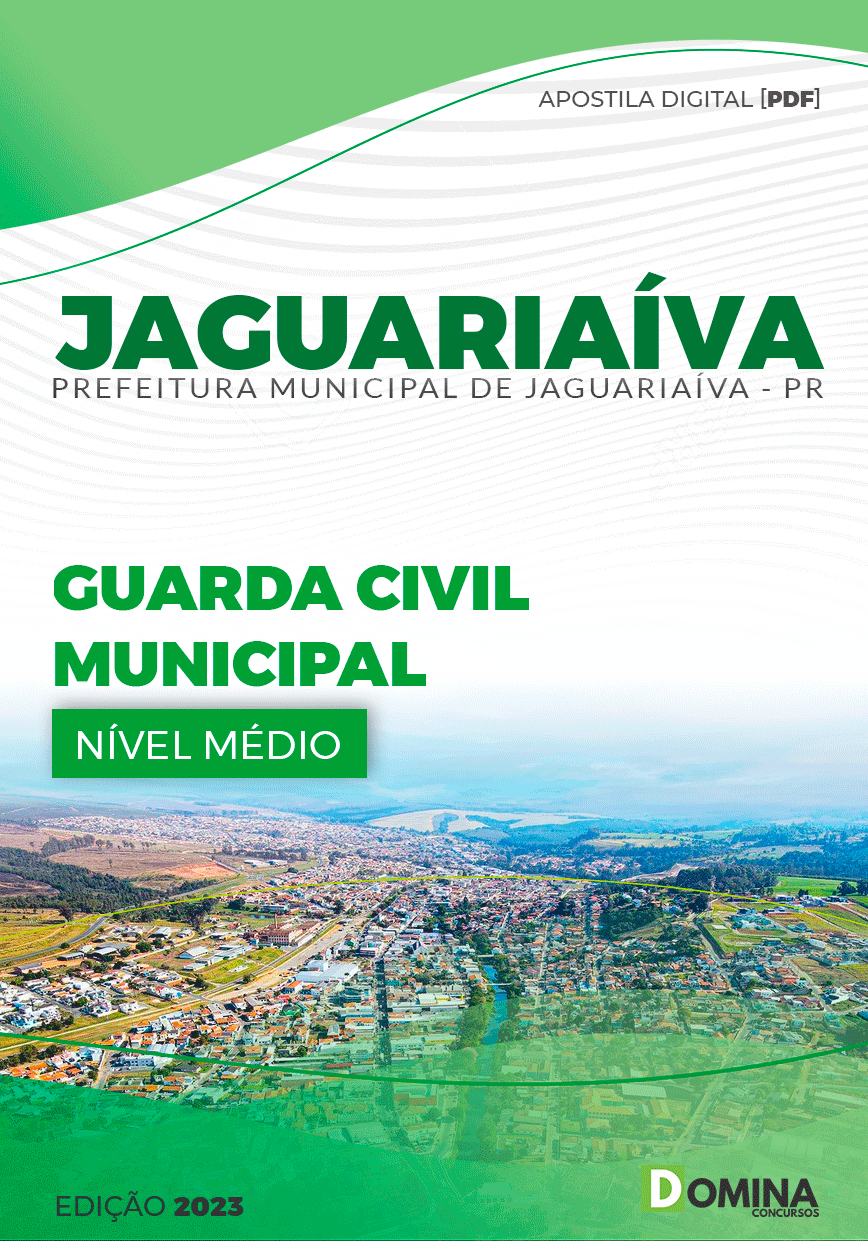 Apostila Concurso Pref Jaguariaíva PR 2023 Guarda Civil Municipal