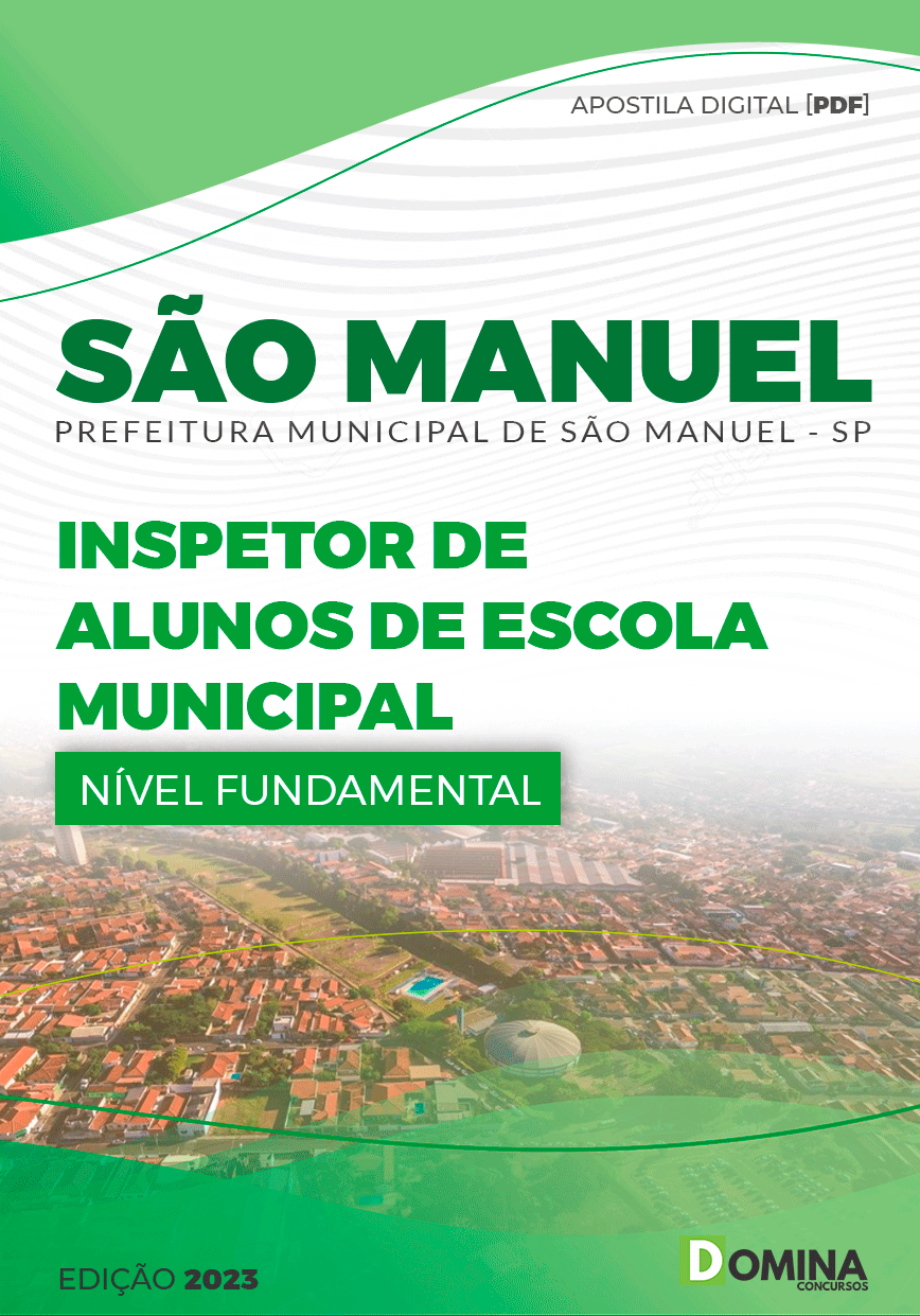 Apostila Pref São Manuel SP 2023 Inspetor Alunos Escolar Municipal
