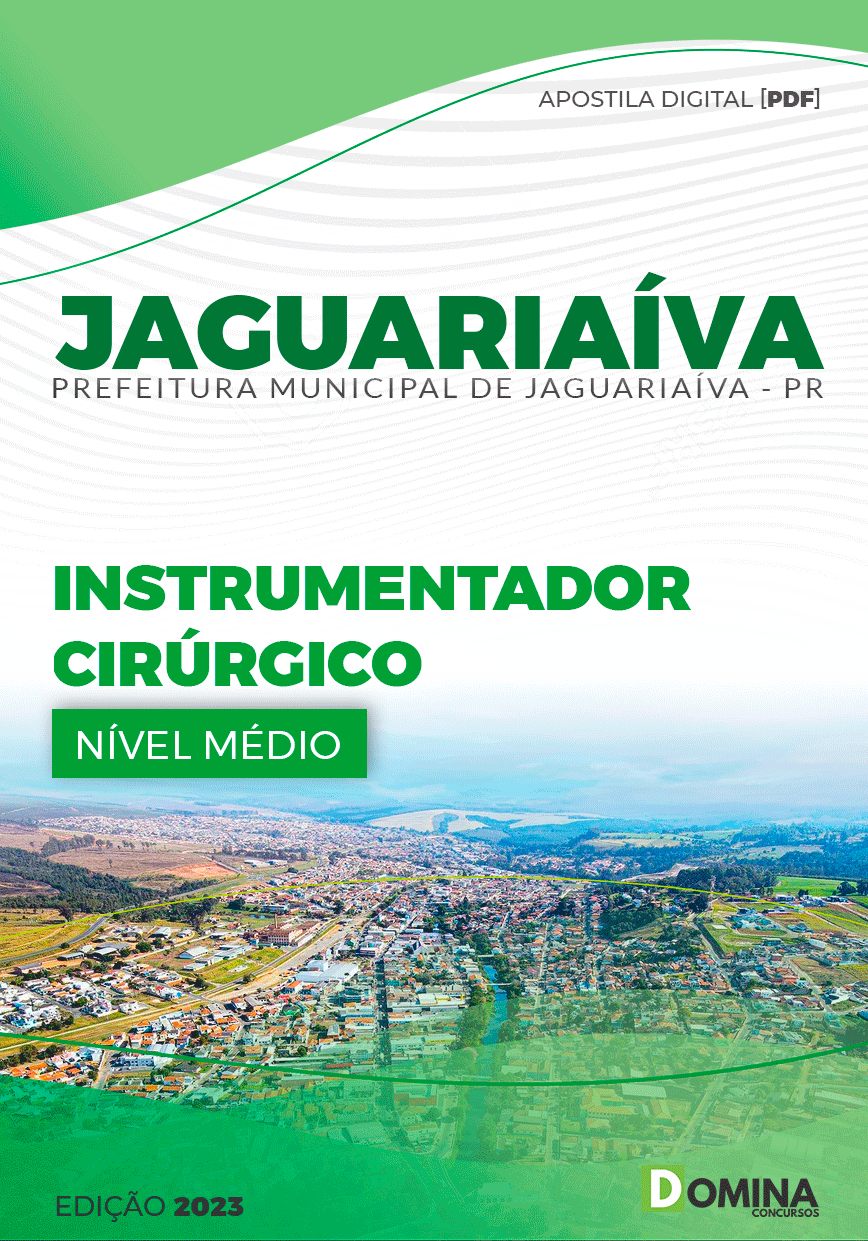 Apostila Concurso Pref Jaguariaíva PR 2023 Instrumentador Cirurgico