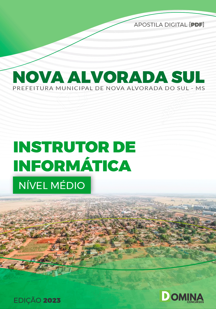 Apostila Pref Nova Alvorada Sul MS 2023 Instrutor Informática