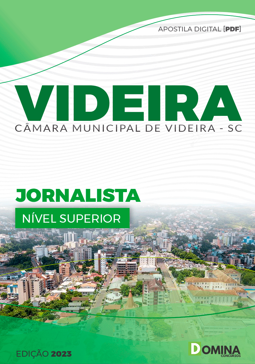 Apostila Concurso Câmara Videira SC 2023 Jornalismo