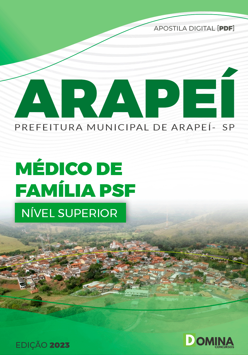 Apostila Digital Pref Arapeí SP 2023 Médico Família PSF