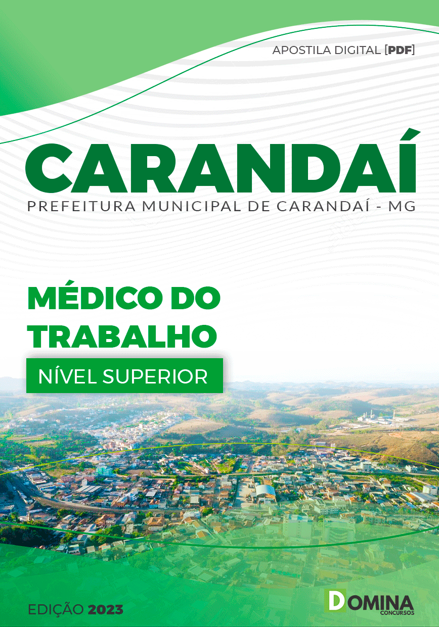 Apostila Concurso Pref Carandaí MG 2023 Médico Trabalho