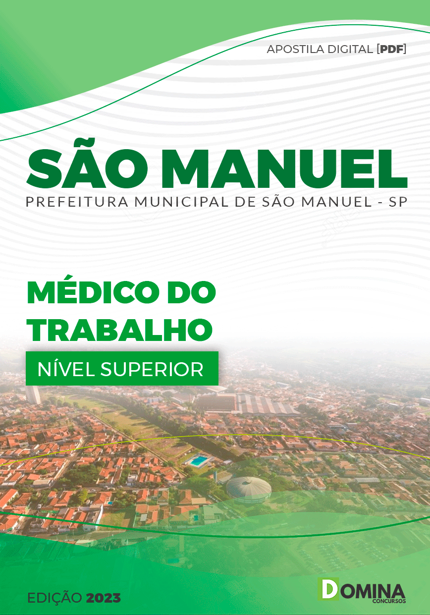Apostila Digital Pref São Manuel SP 2023 Médico Trabalho