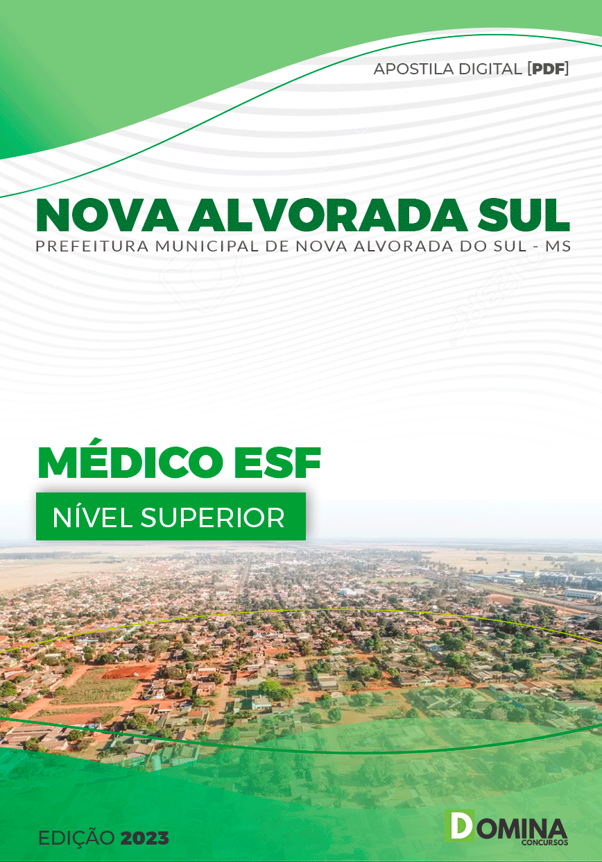 Apostila Pref Nova Alvorada Sul MS 2023 Médico ESF