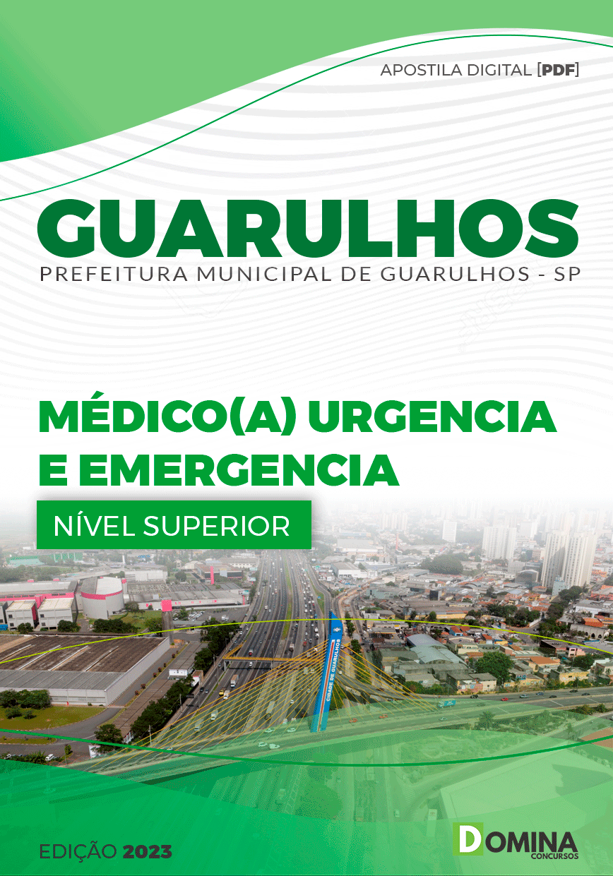 Apostila Pref Guarulhos SP 2023 Médico Urgência Emergência