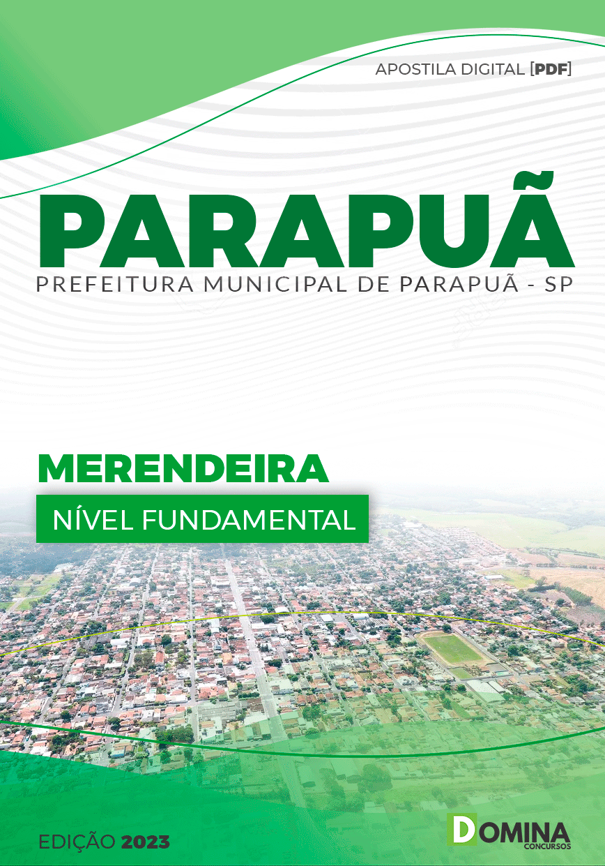 Apostila Concurso Pref Parapuã SP 2023 Merendeira