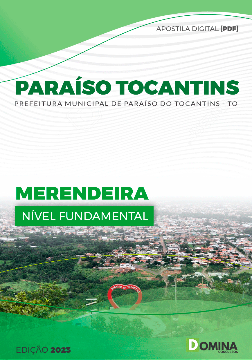 Apostila Pref Paraíso Tocantins TO 2023 Merendeira