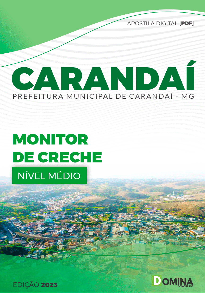 Apostila Concurso Pref Carandaí MG 2023 Monitor Creche