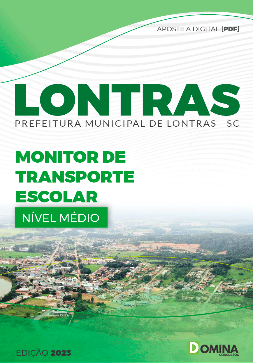 Apostila Concurso Pref Lontras SC 2023 Monitor Transporte Escolar