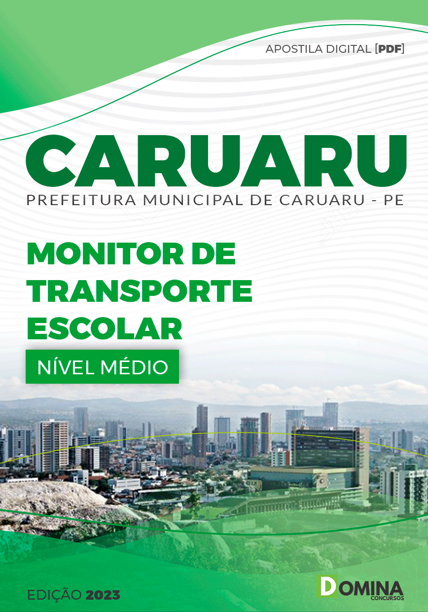 Apostila Pref Caruaru PE 2023 Monitor Transporte Escolar