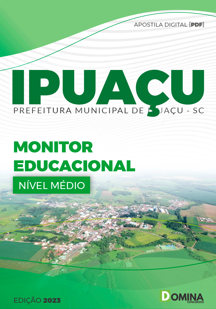 Apostila Pref Ipuaçu SC 2023 Monitor Educacional