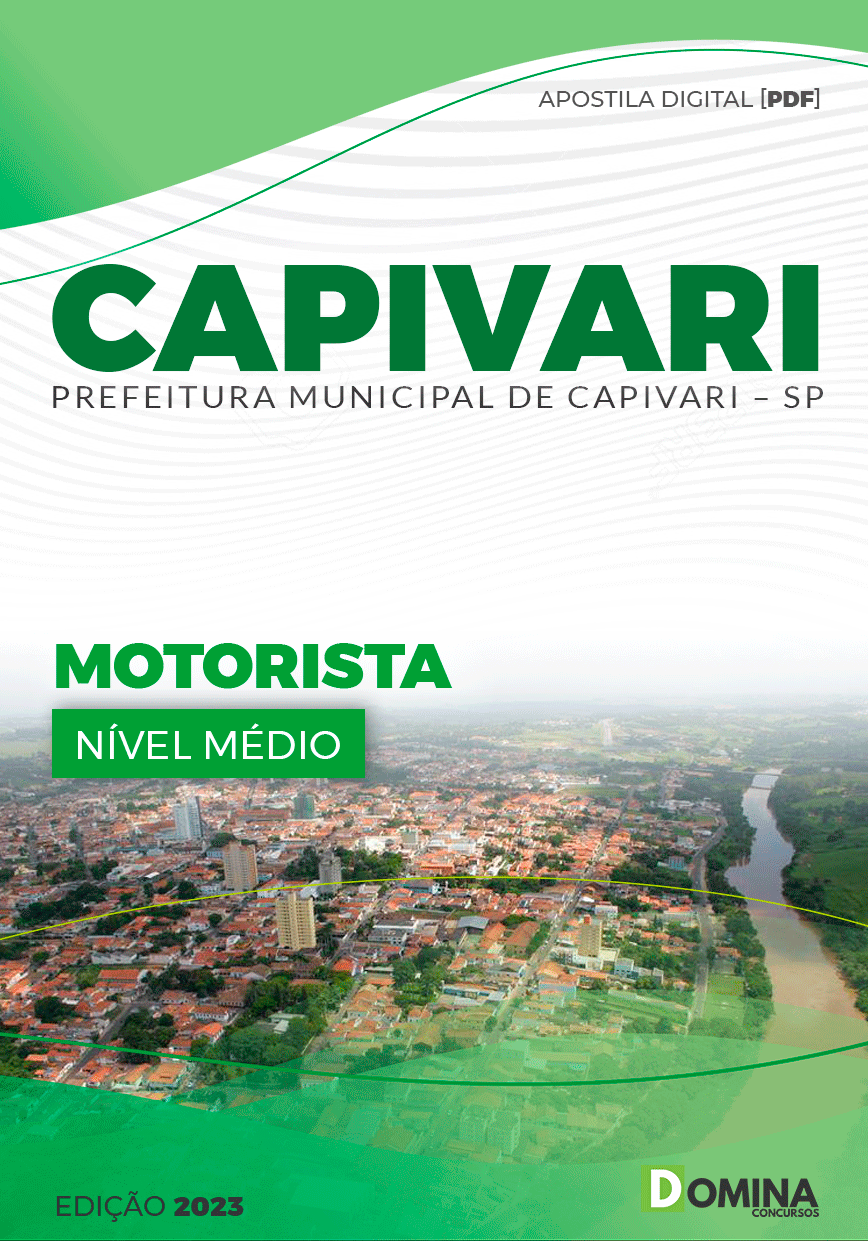 Apostila Concurso Pref Capivari SP 2023 Motorista I