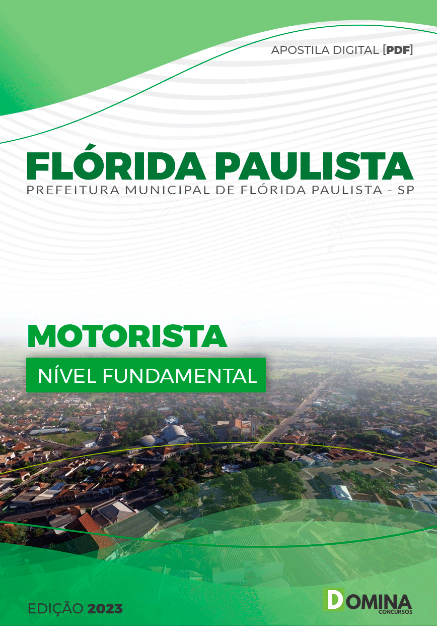 Apostila Pref Flórida Paulista SP 2023 Motorista