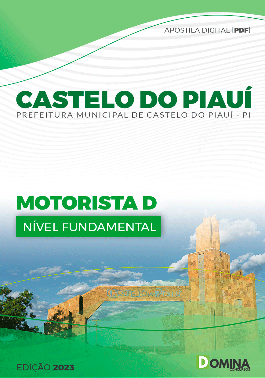 Apostila Pref Castelo do Piauí PI 2023 Motorista D