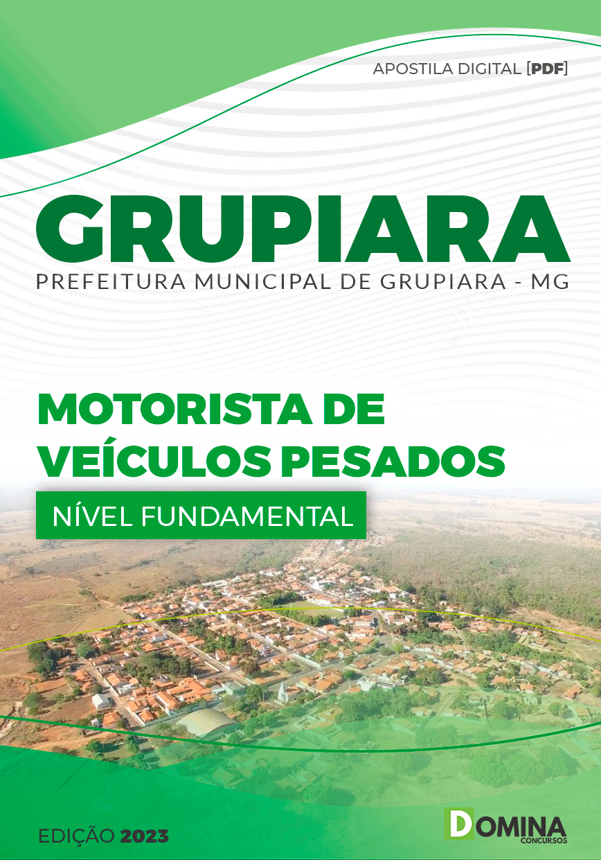 Apostila Pref Grupiara MG 2023 Motorista Veículos Pesados