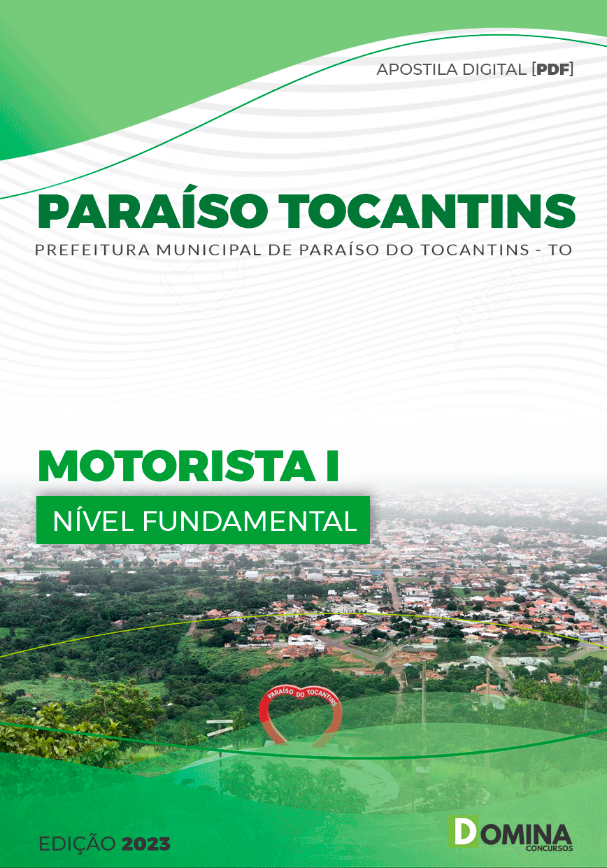 Apostila Pref Paraíso Tocantins TO 2023 Motorista I