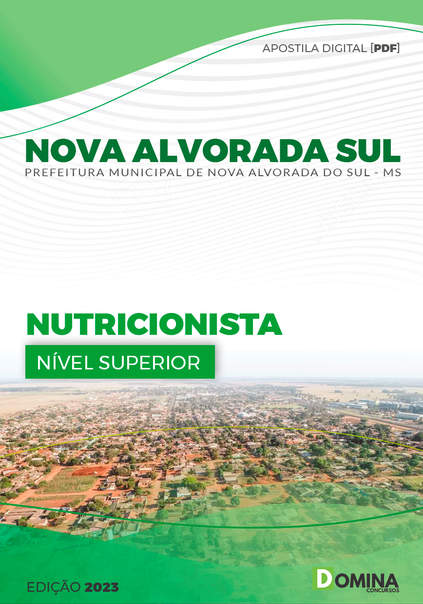 Apostila Pref Nova Alvorada Sul MS 2023 Nutricionista