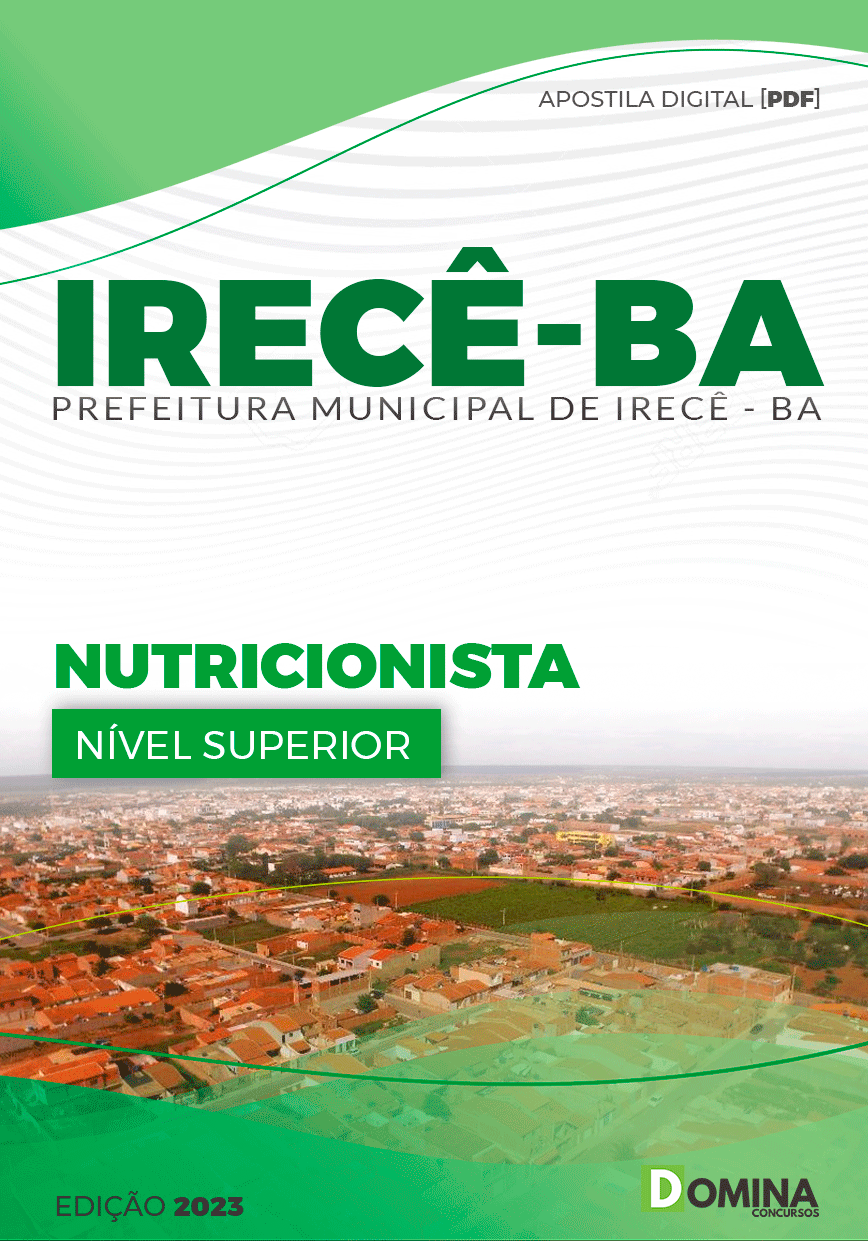 Apostila Concurso Pref Irecê BA 2023 Nutricionista