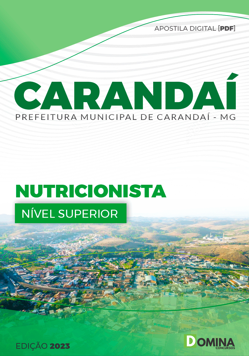 Apostila Concurso Pref Carandaí MG 2023 Nutricionista