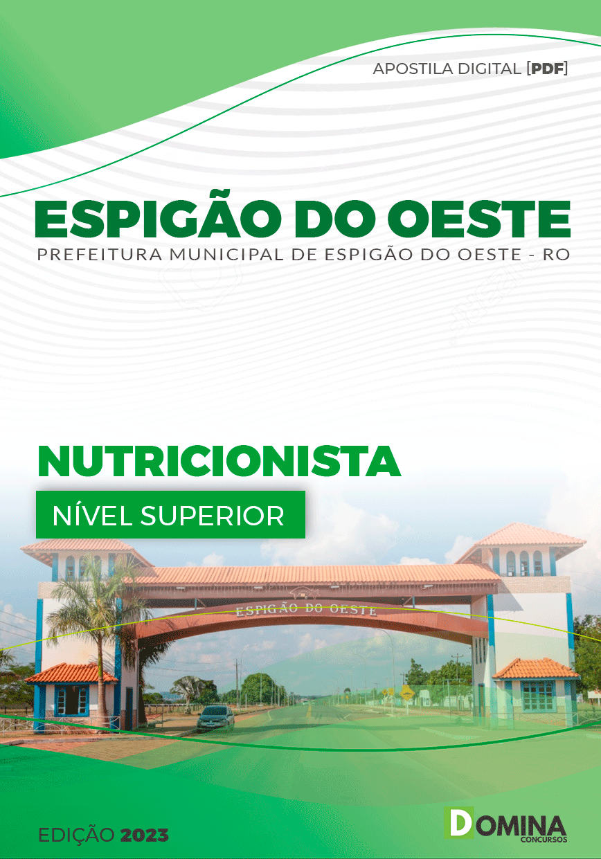 Apostila Pref Espigão D´Oeste RO 2023 Nutricionista