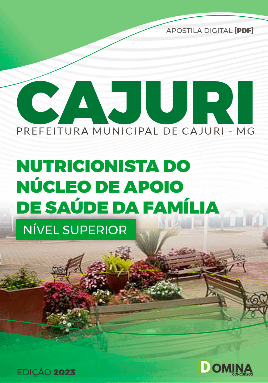 Apostila Concurso Pref Cajuri MG 2023 Nutricionista Família