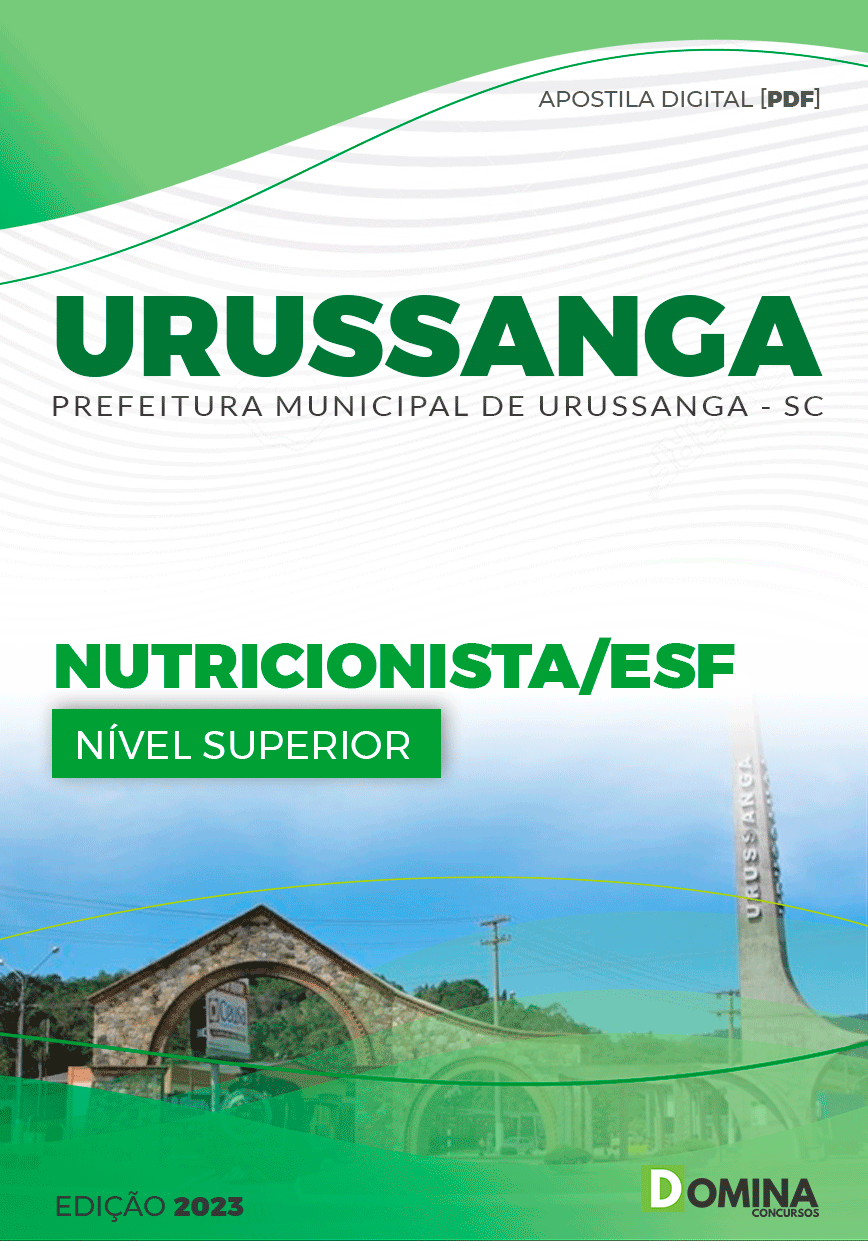 Apostila Concurso Pref Urussanga SC 2023 Nutricionista ESF