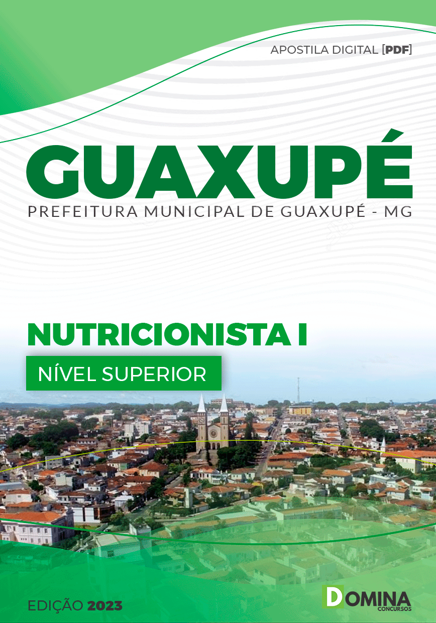 Apostila Concurso Pref Guaxupé MG 2023 Nutricionista I