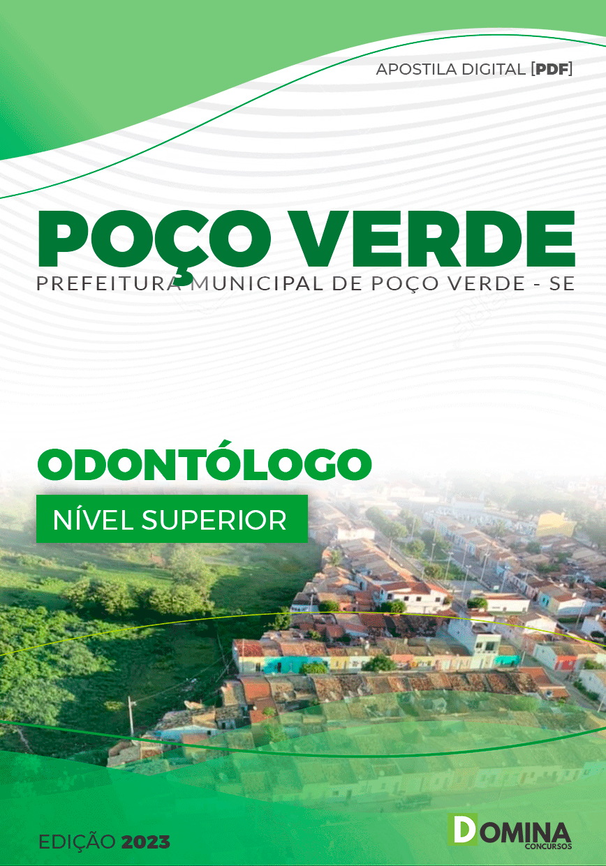 Apostila Concurso Pref Poço Verde SE 2023 Odontólogo