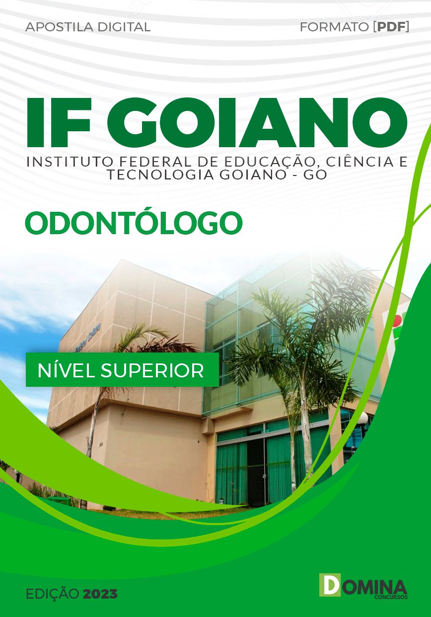 Apostila Digital Concurso IF Goiano GO 2023 Odontólogo