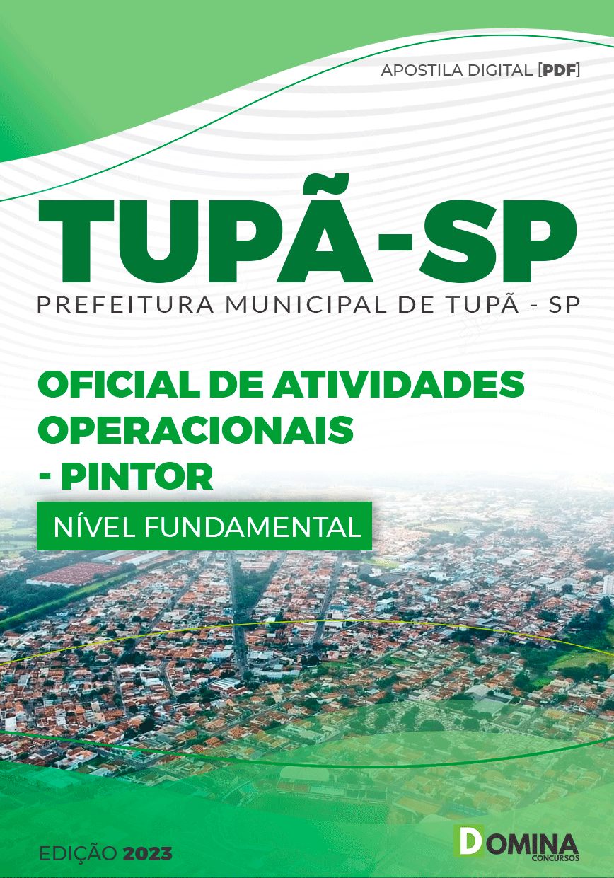 Apostila Pref Tupã SP 2023 Oficial Operacional Pintor