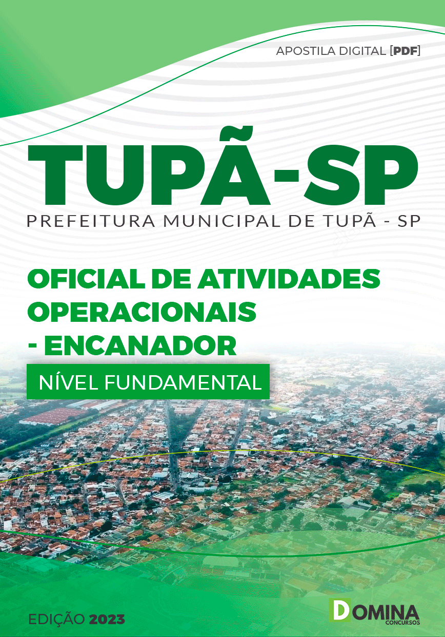 Apostila Pref Tupã SP 2023 Oficial Operacional Encanador