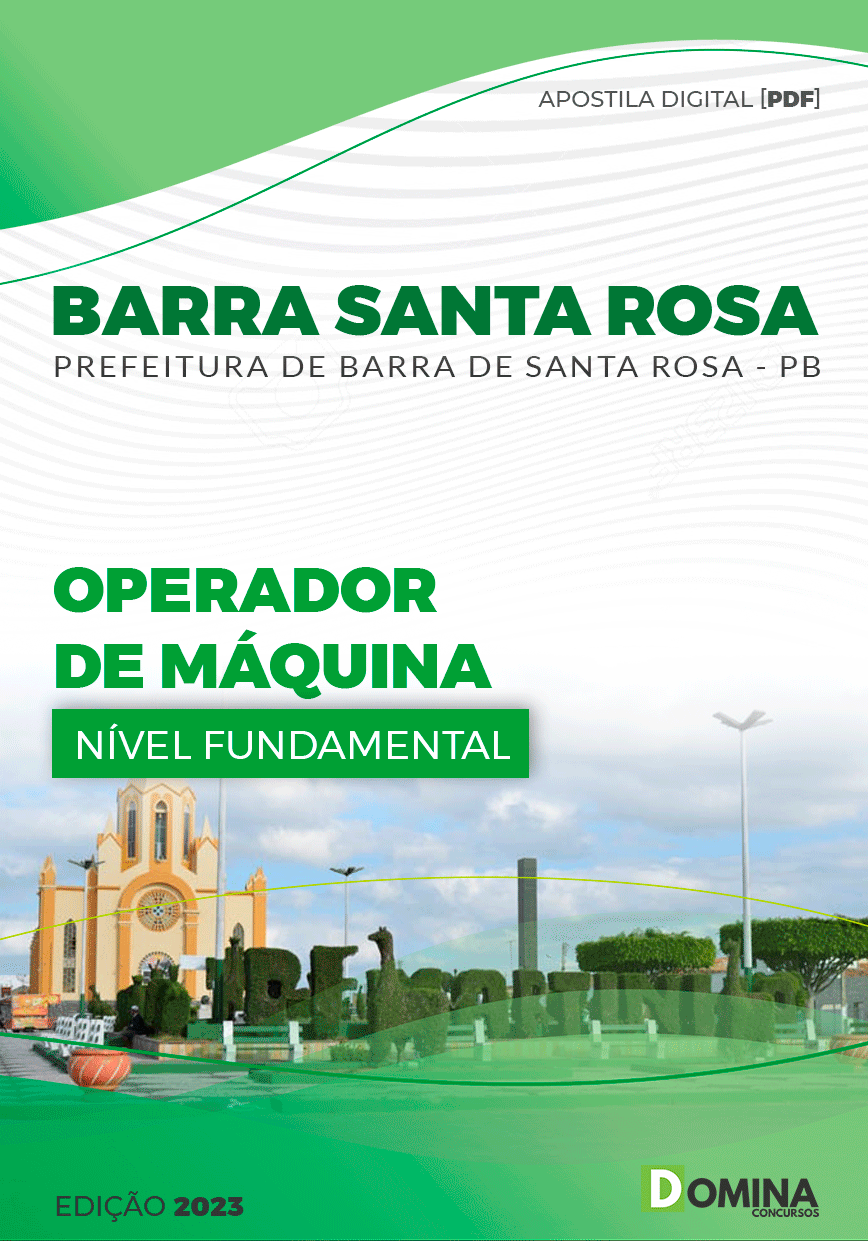 Apostila Pref Barra Santa Rosa PB 2023 Operador Máquinas