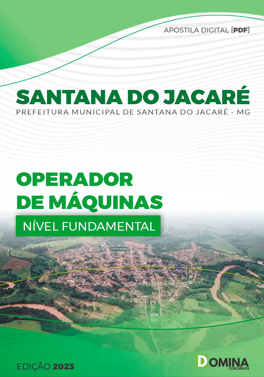 Apostila Pref Santana Jacaré MG 2023 Operador Máquinas