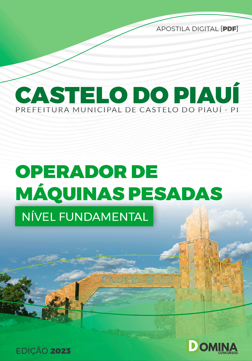 Apostila Pref Castelo do Piauí PI 2023 Operador Máquinas Pesadas
