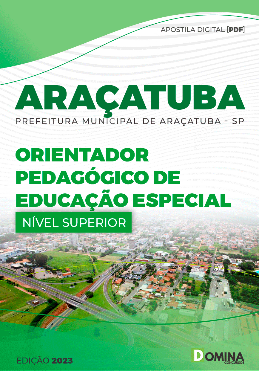 Apostila Pref Araçatuba SP 2023 Orientador Pedagógico Ed Especial