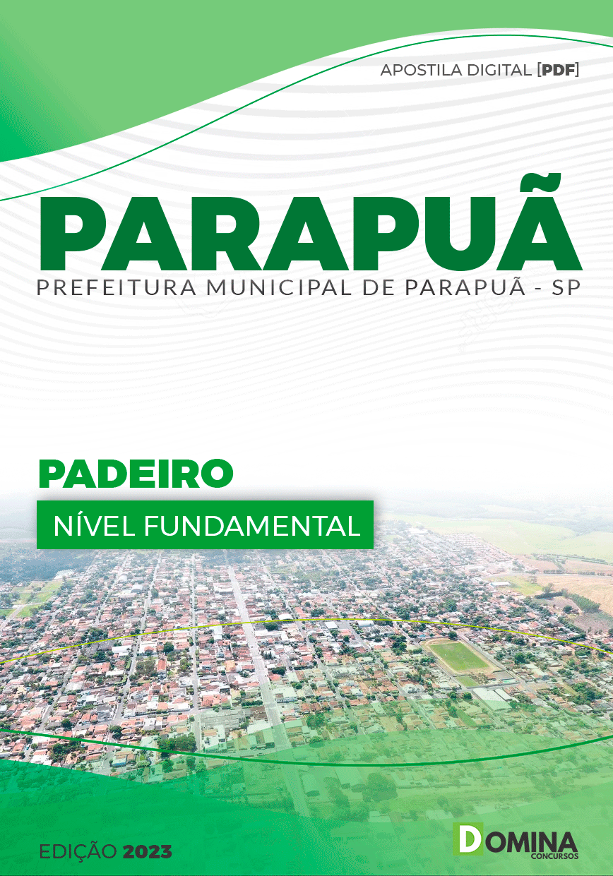 Apostila Digital Concurso Pref Parapuã SP 2023 Padeiro